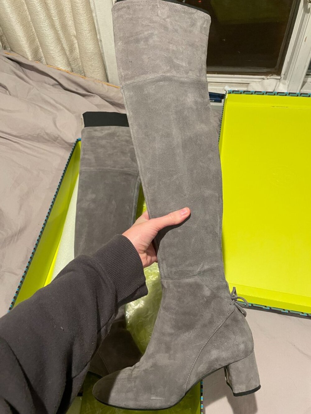 Tory Burch Gray Suede Over-the-Knee Boots (Size 6.5) 🤍 - Picture 7 of 9